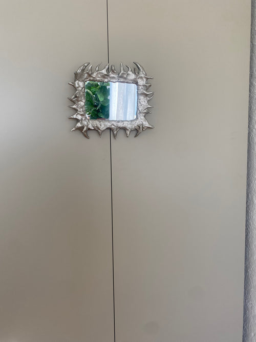 Little spikey handmade mirror